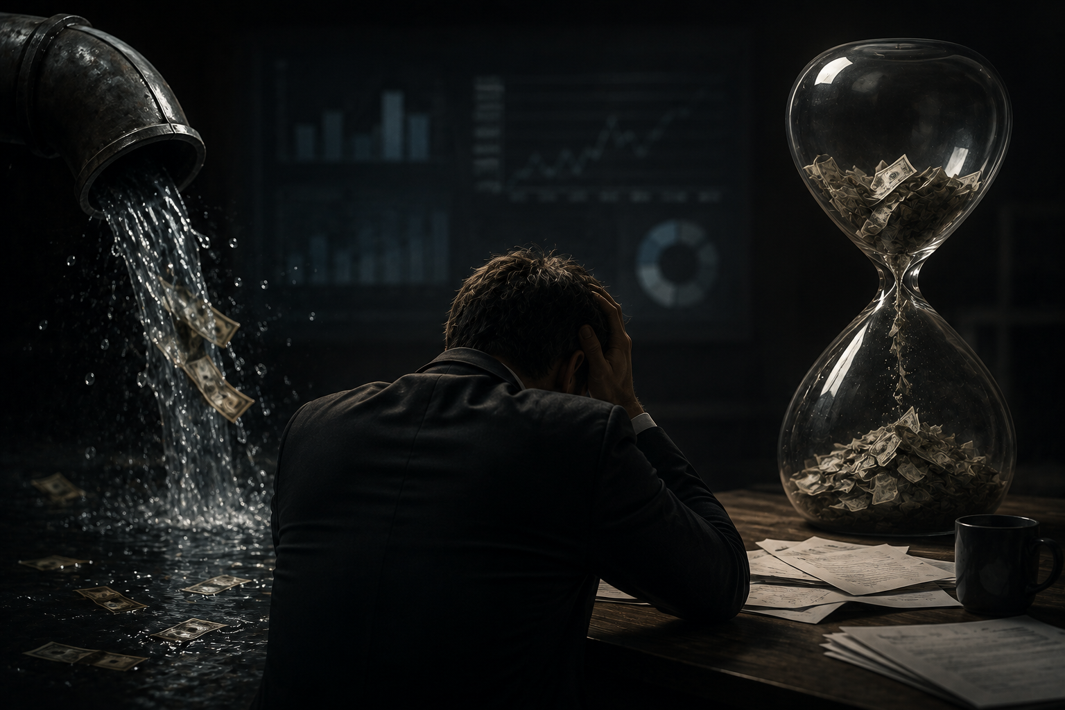 You have zero cash flow visibility.